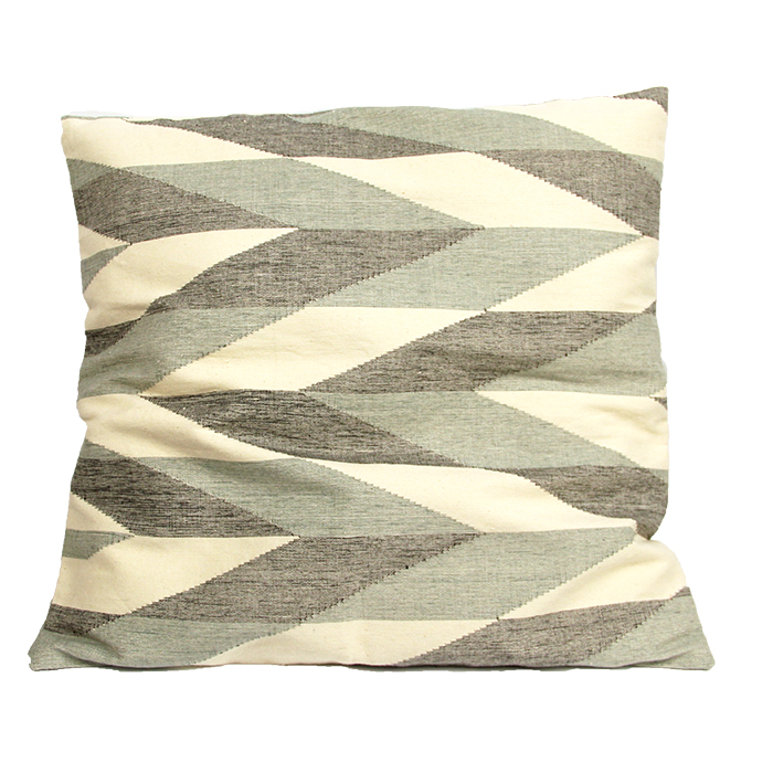 Cushion Zigzag white-gray