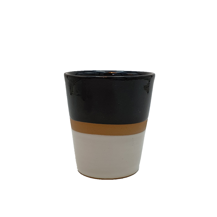 Mug 3-tone black-natural-white