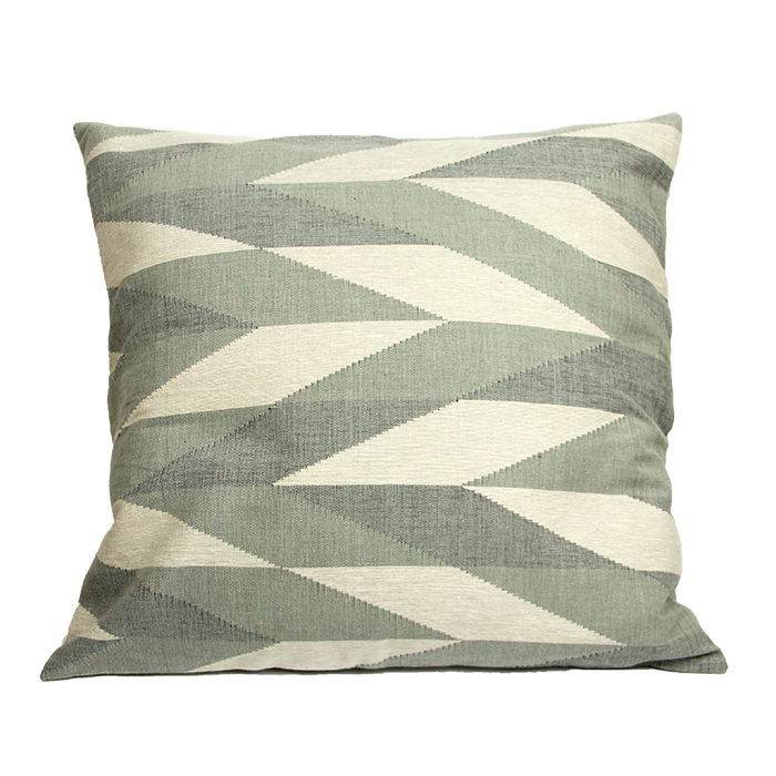 Cushion Zigzag blue-gray