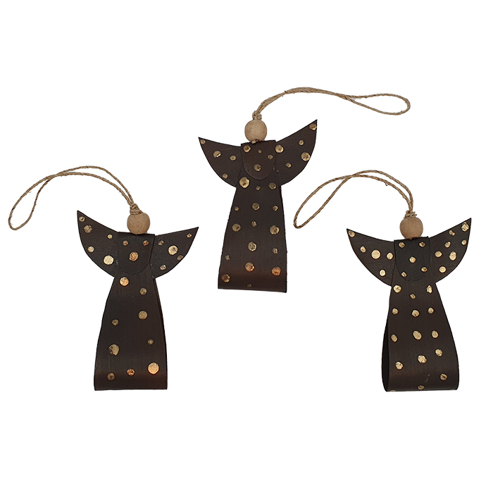 Angel ornament dark/gold AN pouch