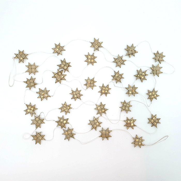 Star garland nat/gold in AN box